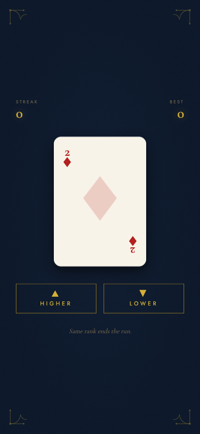 Higher or Lower screenshot 3