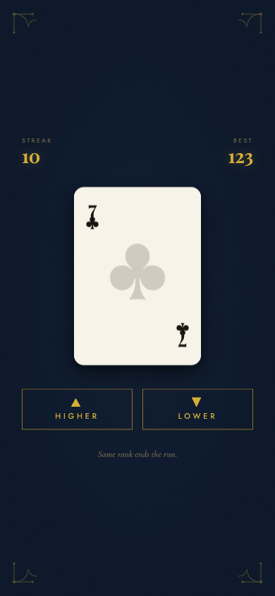 Higher or Lower screenshot 4